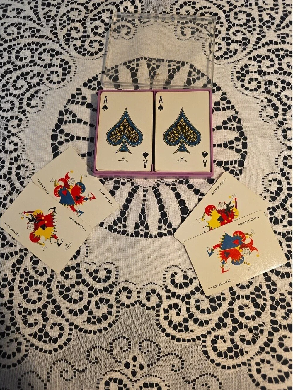 Vintage 70s Hallmark Charmers Playing Cards Mary Hamilton Girls/Flowers Bridge